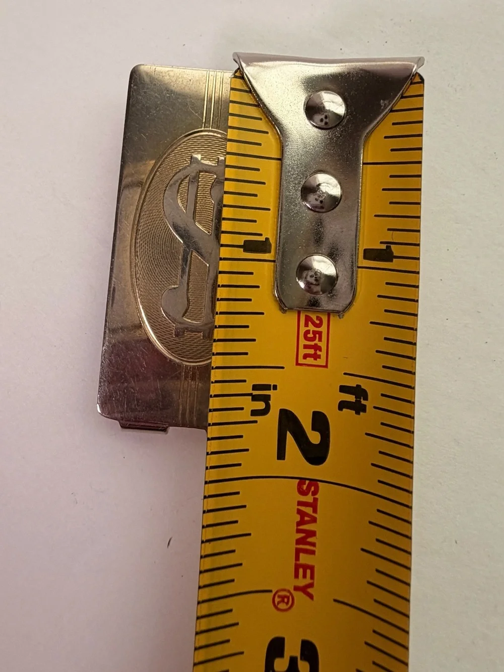 Vintage Gold Tone Money sign Motif money clip